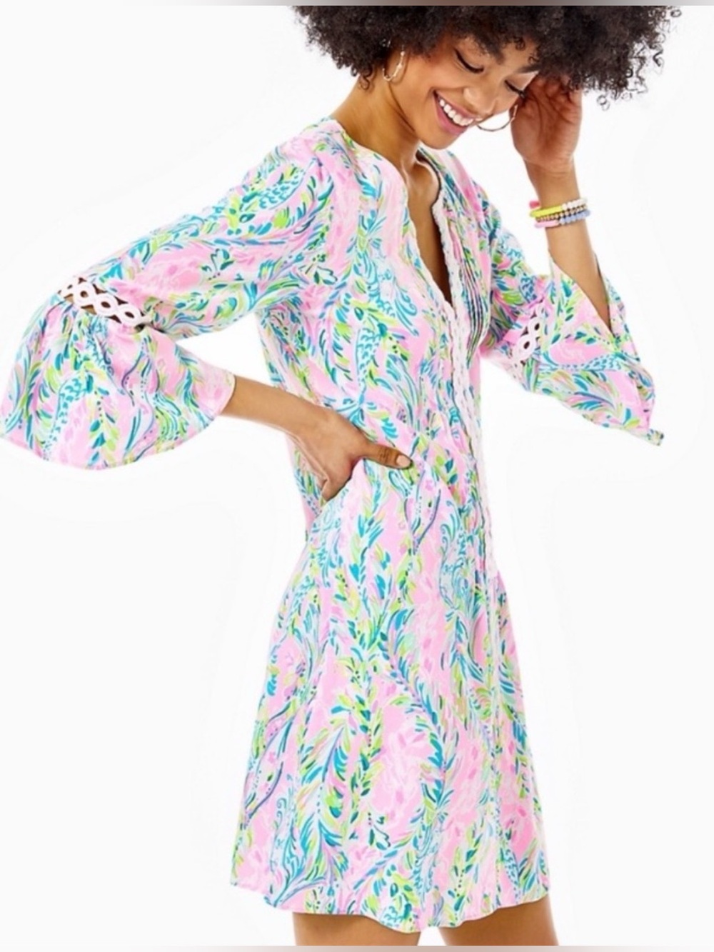 Lilly Pulitzer NWT Hollie Unicorn of the Sea Mini Dress - Picture 2 of 9